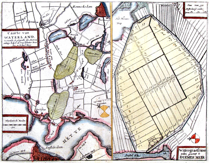 Watergraafsmeer en Diemermeer 1660 Aertsen Colom